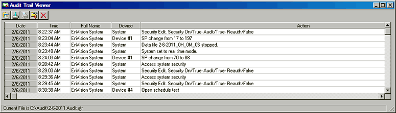 EnVision Security Audit Trail Viewer